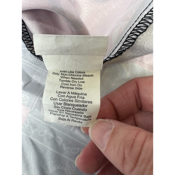 Surf Society Swimwear Bandana Button Down Short Sleeve Shirt‎ Men's Size Medium - Picture 5 of 9